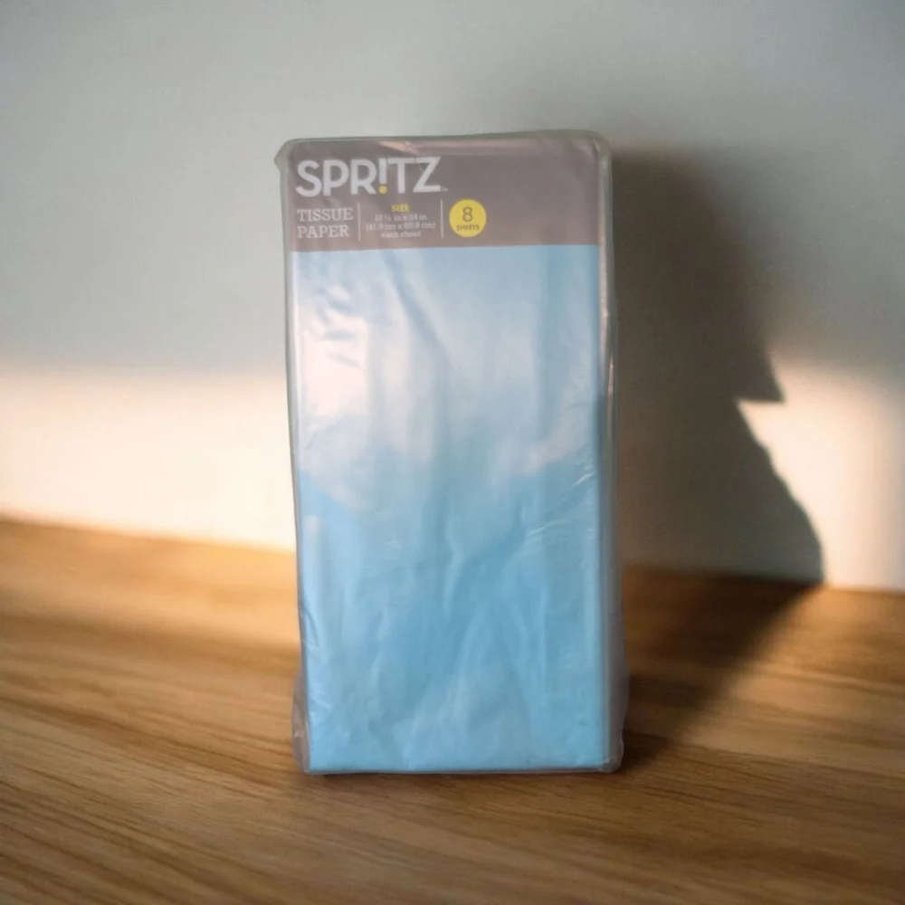 Spritz Blue Gift Tissue Paper Bundle Christmas 480 Sheets Floral Wrapping